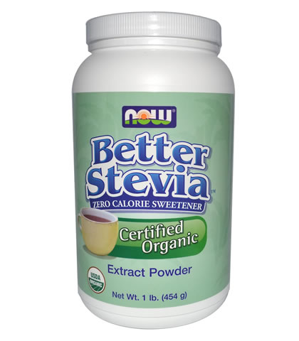 Organic Stevia Extract Powder, Now Foods (454g) - Click Image to Close