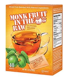 Monk Fruit, In The Raw 40 Packets